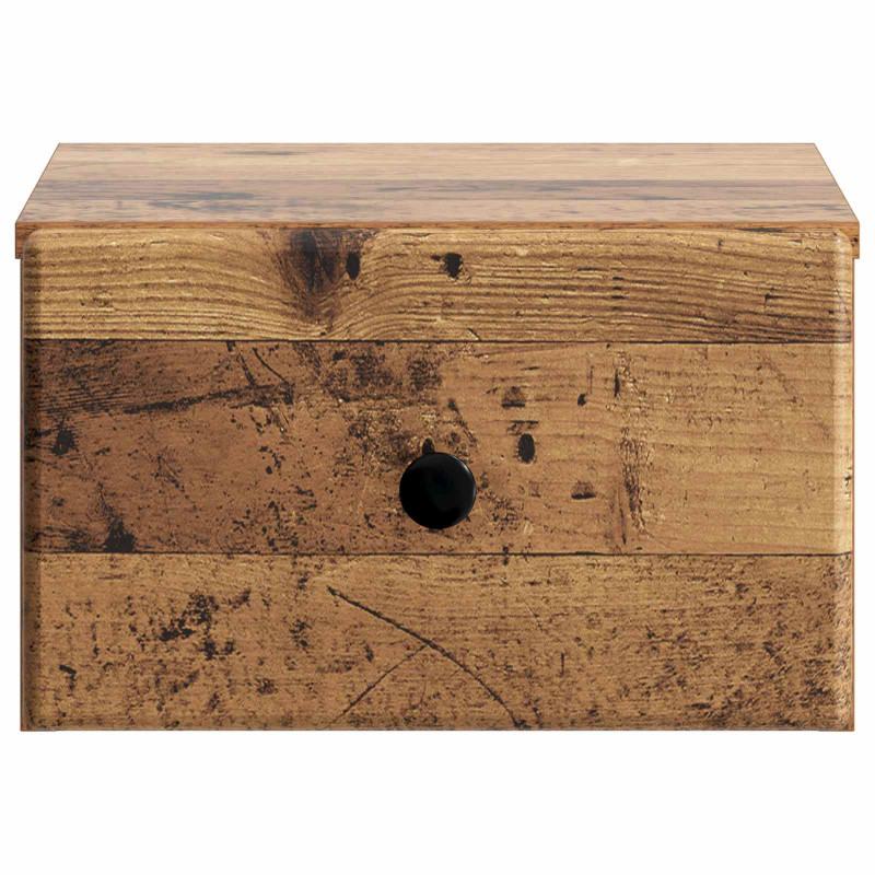 Wisząca Szafka Nocna z szufladą Stare drewno 34,5 x 33 x 20 cm