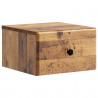 Wisząca Szafka Nocna 2 pcs Stare drewno 34,5 x 33 x 20 cm