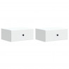 Wisząca Szafka Nocna z szufladą 2 pcs Biały 49 x 34,5 x 20 cm