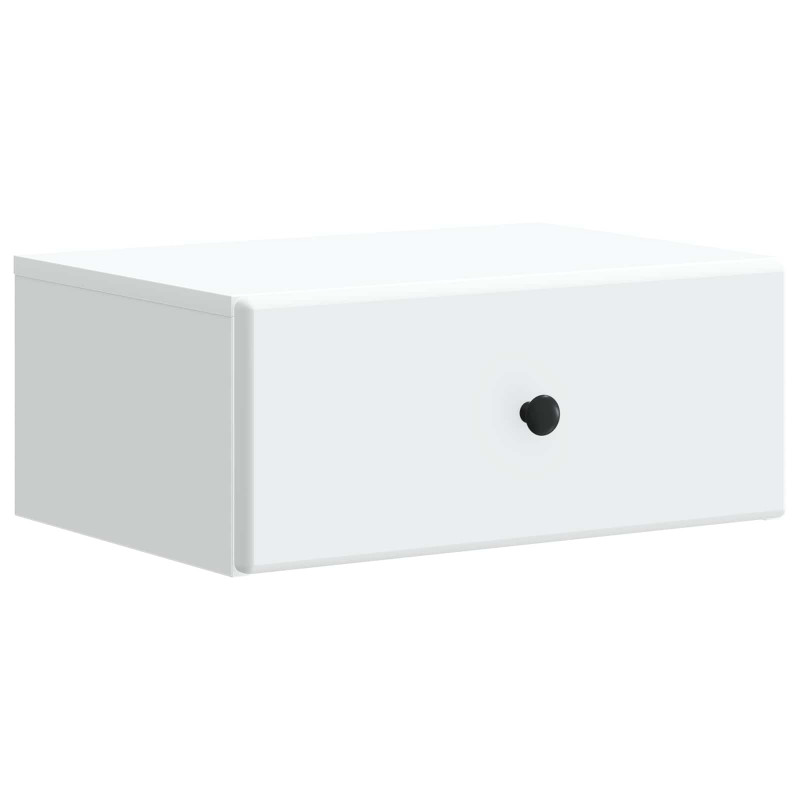 Wisząca Szafka Nocna z szufladą 2 pcs Biały 49 x 34,5 x 20 cm