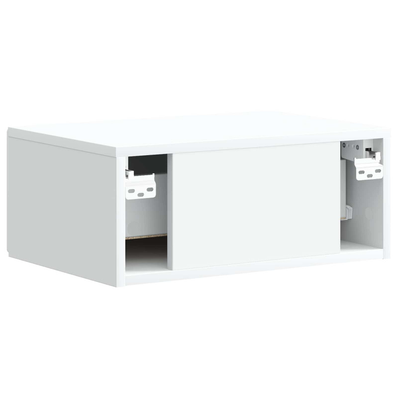 Wisząca Szafka Nocna z szufladą 2 pcs Biały 49 x 34,5 x 20 cm
