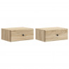 Wisząca Szafka Nocna 2 pcs dąb Sonoma 49 x 34,5 x 20 cm