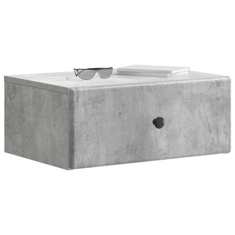 Wisząca Szafka Nocna 2 pcs Betonowy szary 49 x 34,5 x 20 cm