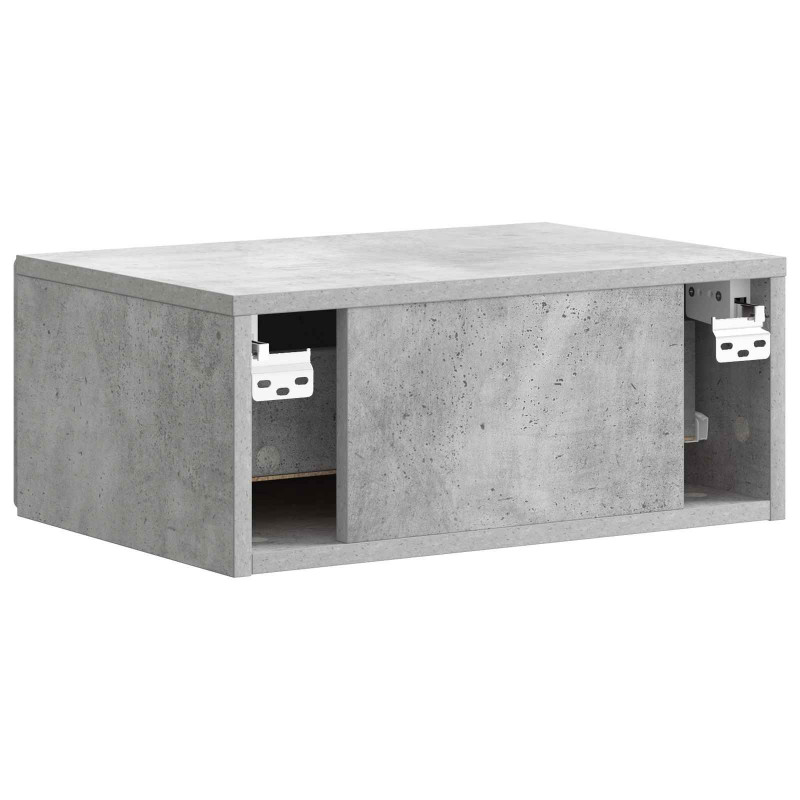 Wisząca Szafka Nocna 2 pcs Betonowy szary 49 x 34,5 x 20 cm