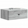 Wisząca Szafka Nocna 2 pcs Szary Sonoma 49 x 34,5 x 20 cm