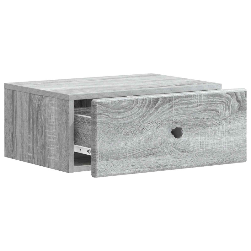 Wisząca Szafka Nocna 2 pcs Szary Sonoma 49 x 34,5 x 20 cm