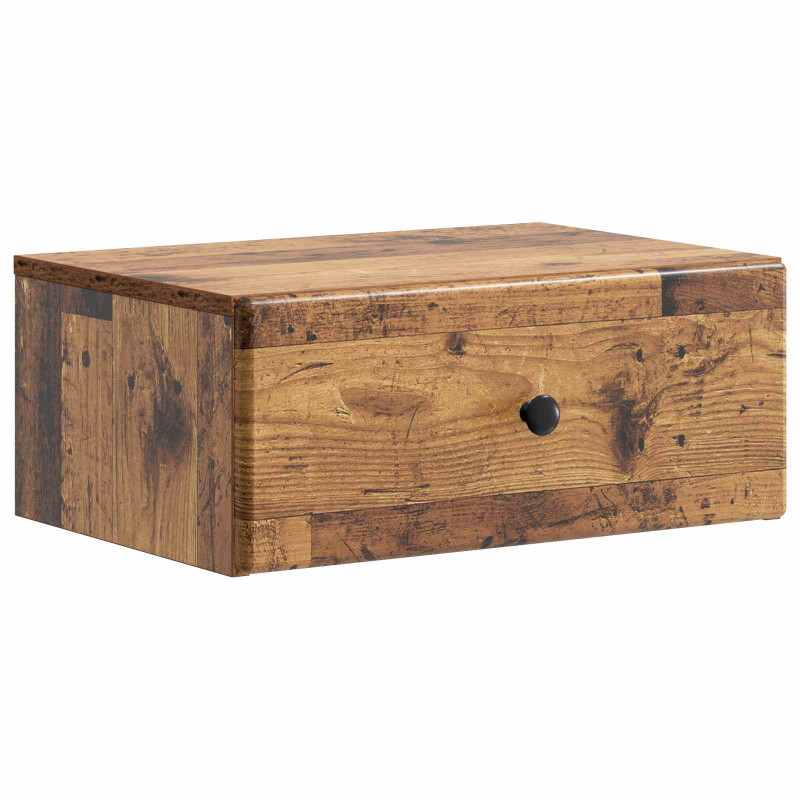 Wisząca Szafka Nocna 2 pcs Stare drewno 49 x 34,5 x 20 cm