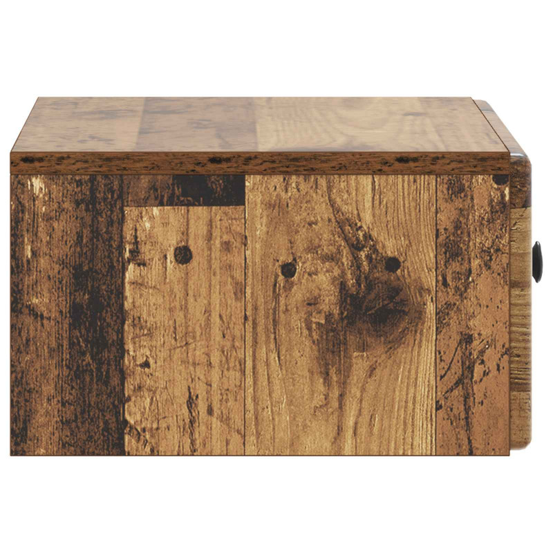 Wisząca Szafka Nocna 2 pcs Stare drewno 49 x 34,5 x 20 cm
