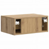 Wisząca Szafka Nocna 2 pcs Dąb artisan 49 x 34,5 x 20 cm