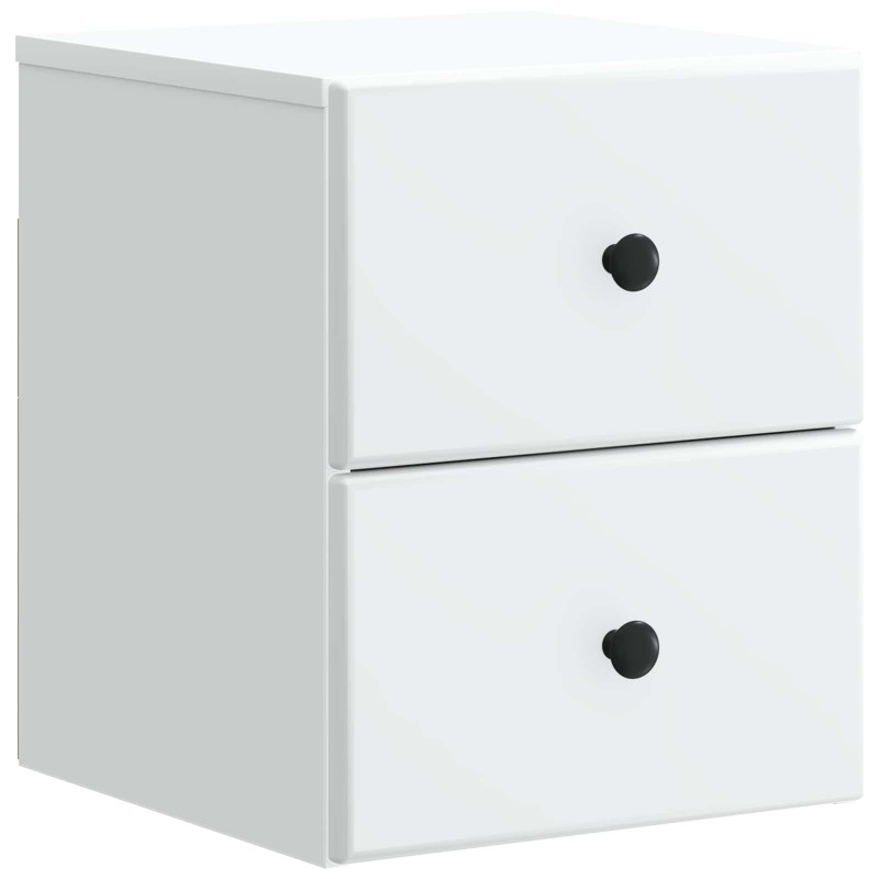 Wisząca Szafka Nocna z szufladą 2 pcs Biały 34,5 x 33 x 40 cm