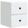 Wisząca Szafka Nocna z szufladą 2 pcs Biały 34,5 x 33 x 40 cm