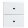 Wisząca Szafka Nocna z szufladą 2 pcs Biały 34,5 x 33 x 40 cm