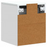 Wisząca Szafka Nocna z szufladą 2 pcs Biały 34,5 x 33 x 40 cm