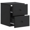 Wisząca Szafka Nocna z szufladą 2 pcs Czarny 34,5 x 33 x 40 cm
