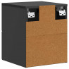Wisząca Szafka Nocna z szufladą 2 pcs Czarny 34,5 x 33 x 40 cm