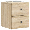 Wisząca Szafka Nocna 2 pcs dąb Sonoma 34,5 x 33 x 40 cm