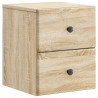 Wisząca Szafka Nocna 2 pcs dąb Sonoma 34,5 x 33 x 40 cm