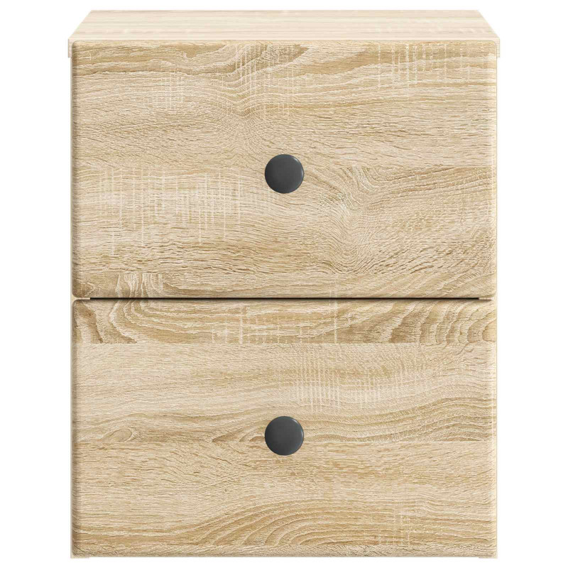 Wisząca Szafka Nocna 2 pcs dąb Sonoma 34,5 x 33 x 40 cm