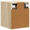 Wisząca Szafka Nocna 2 pcs dąb Sonoma 34,5 x 33 x 40 cm