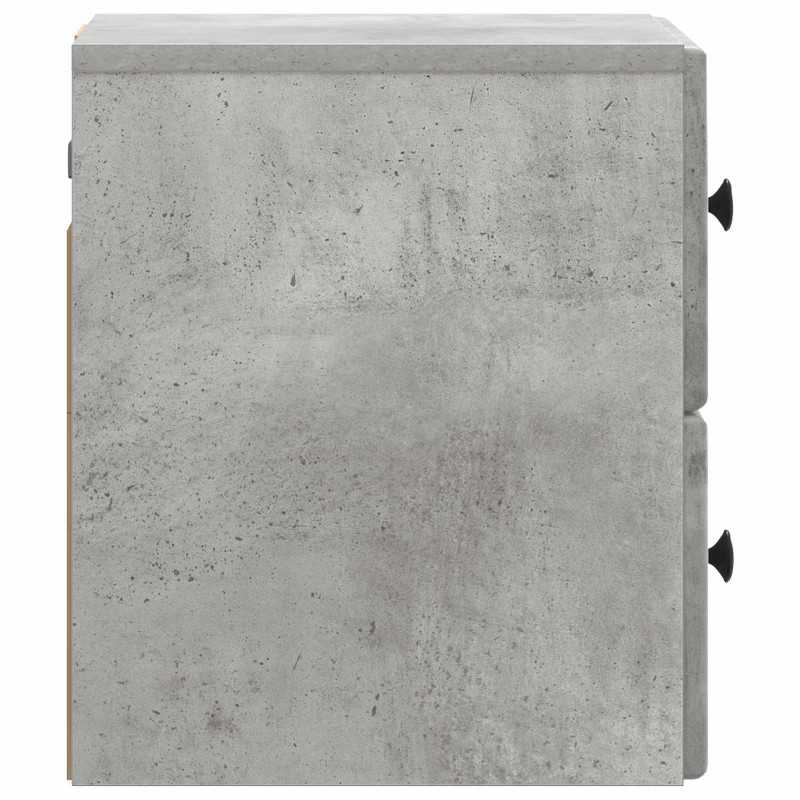 Wisząca Szafka Nocna 2 pcs Betonowy szary 34,5 x 33 x 40 cm