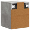 Wisząca Szafka Nocna 2 pcs Betonowy szary 34,5 x 33 x 40 cm