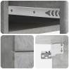 Wisząca Szafka Nocna 2 pcs Betonowy szary 34,5 x 33 x 40 cm