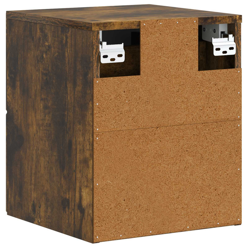 Wisząca Szafka Nocna 2 pcs Dąb wędzony 34,5 x 33 x 40 cm