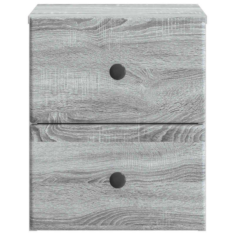 Wisząca Szafka Nocna 2 pcs Szary Sonoma 34,5 x 33 x 40 cm