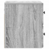 Wisząca Szafka Nocna 2 pcs Szary Sonoma 34,5 x 33 x 40 cm