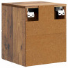 Wisząca Szafka Nocna 2 pcs Stare drewno 34,5 x 33 x 40 cm