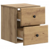 Wisząca Szafka Nocna 2 pcs Dąb artisan 34,5 x 33 x 40 cm