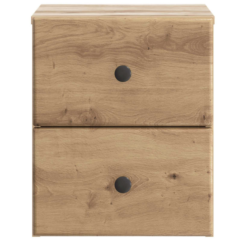 Wisząca Szafka Nocna 2 pcs Dąb artisan 34,5 x 33 x 40 cm