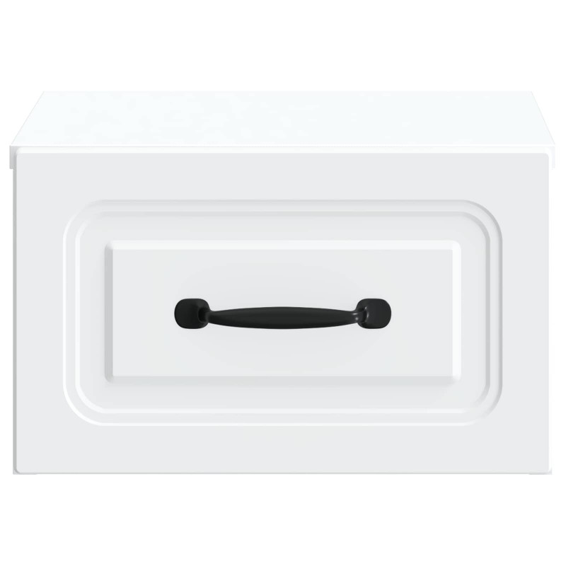Wisząca Szafka Nocna z szufladą 2 pcs Biały 34,5 x 33 x 20 cm