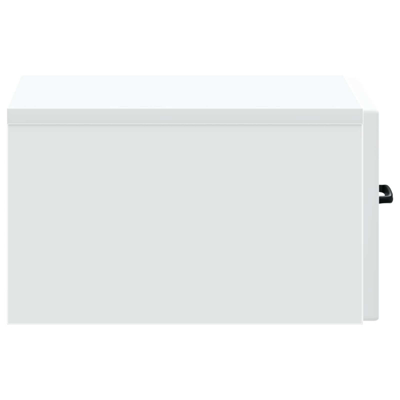 Wisząca Szafka Nocna z szufladą 2 pcs Biały 34,5 x 33 x 20 cm