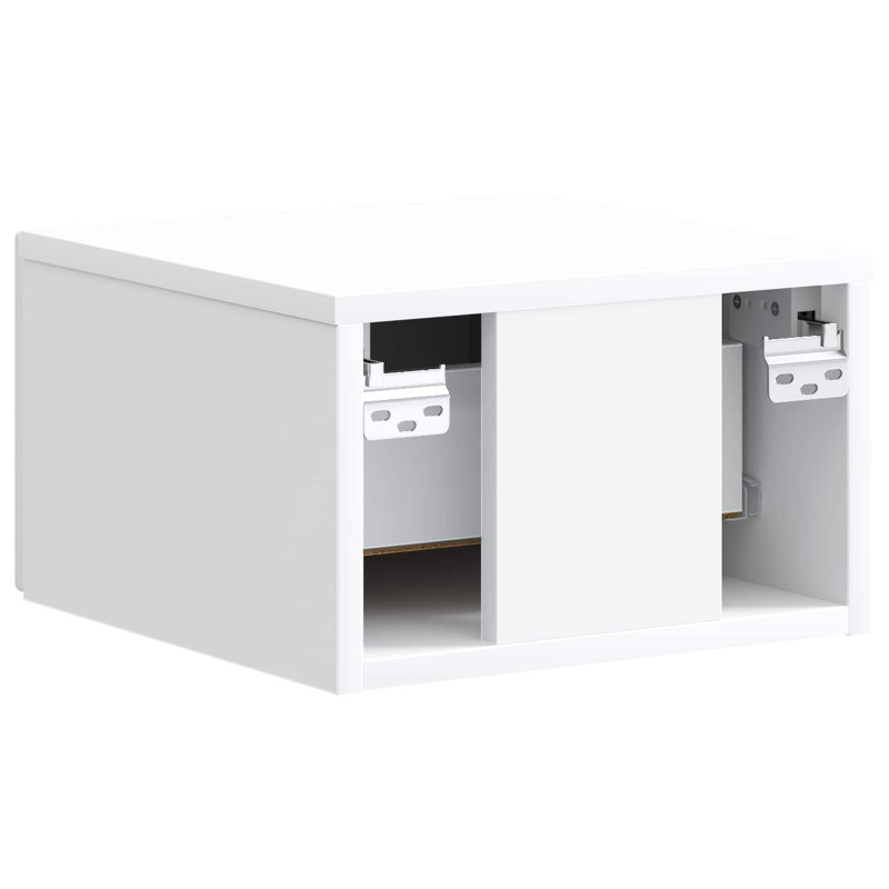 Wisząca Szafka Nocna z szufladą 2 pcs Biały 34,5 x 33 x 20 cm