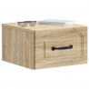 Wisząca Szafka Nocna 2 pcs dąb Sonoma 34,5 x 33 x 20 cm