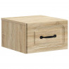 Wisząca Szafka Nocna 2 pcs dąb Sonoma 34,5 x 33 x 20 cm