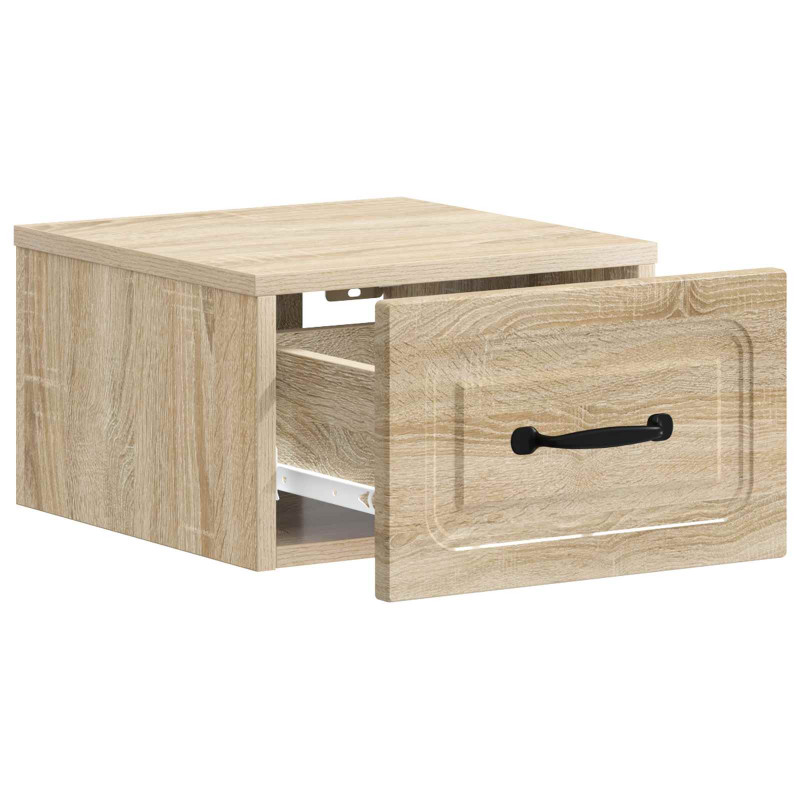 Wisząca Szafka Nocna 2 pcs dąb Sonoma 34,5 x 33 x 20 cm