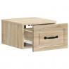 Wisząca Szafka Nocna 2 pcs dąb Sonoma 34,5 x 33 x 20 cm