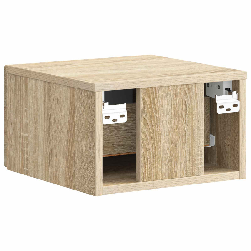 Wisząca Szafka Nocna 2 pcs dąb Sonoma 34,5 x 33 x 20 cm