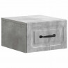 Wisząca Szafka Nocna 2 pcs Betonowy szary 34,5 x 33 x 20 cm