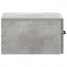 Wisząca Szafka Nocna 2 pcs Betonowy szary 34,5 x 33 x 20 cm