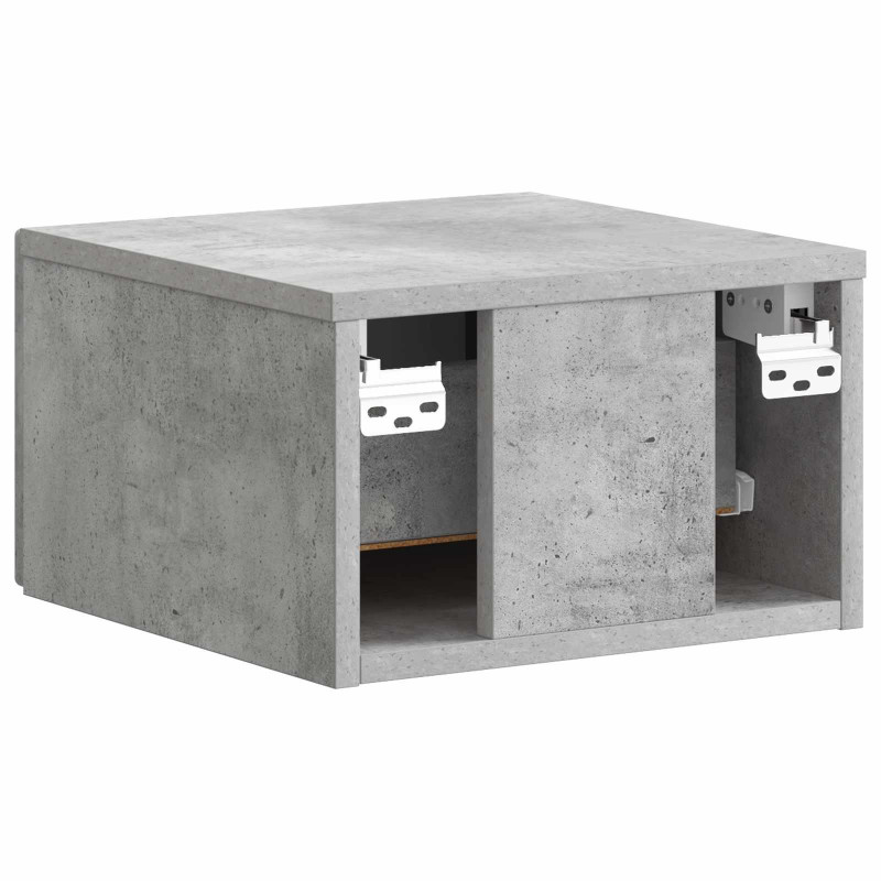 Wisząca Szafka Nocna 2 pcs Betonowy szary 34,5 x 33 x 20 cm