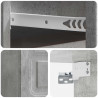 Wisząca Szafka Nocna 2 pcs Betonowy szary 34,5 x 33 x 20 cm