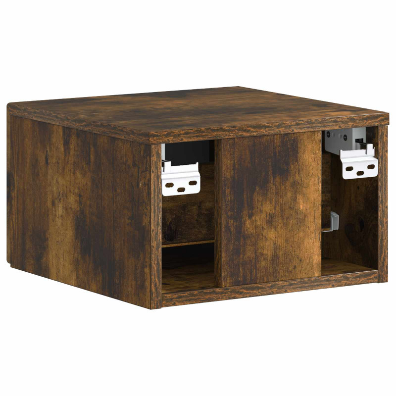 Wisząca Szafka Nocna 2 pcs Dąb wędzony 34,5 x 33 x 20 cm