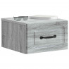Wisząca Szafka Nocna 2 pcs Szary Sonoma 34,5 x 33 x 20 cm