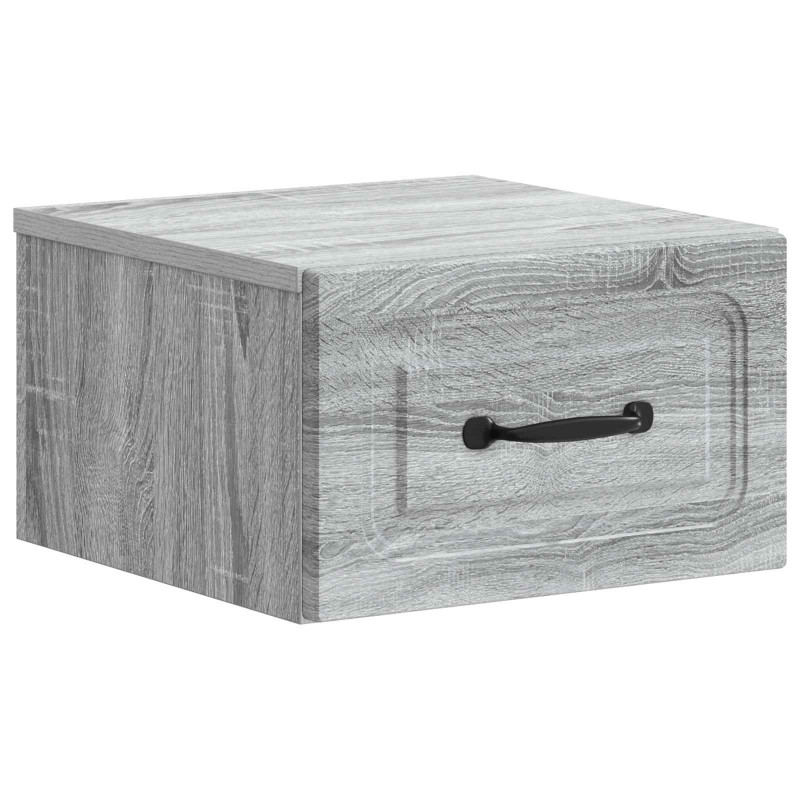 Wisząca Szafka Nocna 2 pcs Szary Sonoma 34,5 x 33 x 20 cm