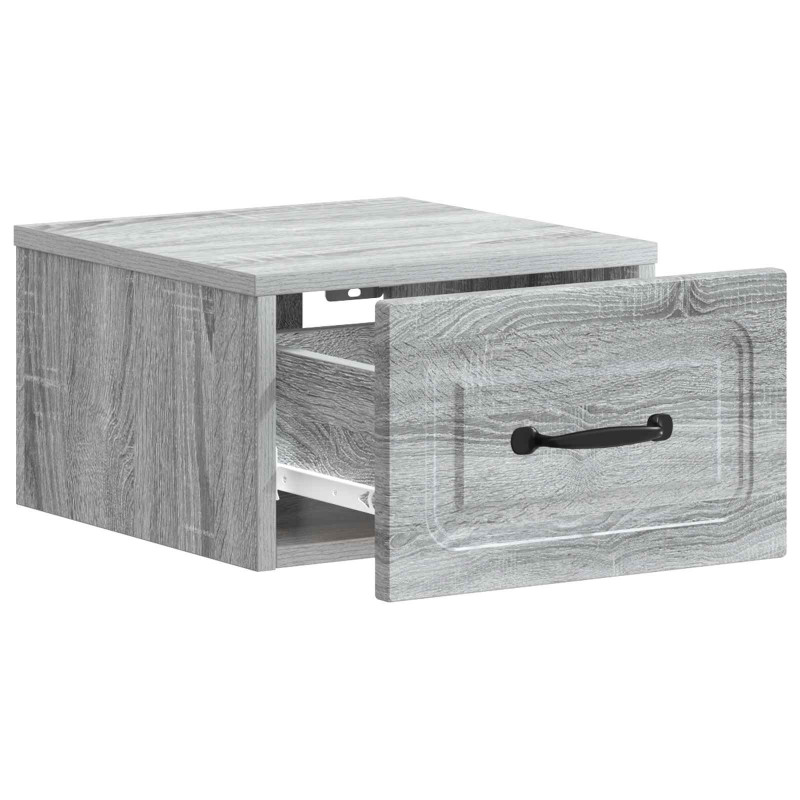 Wisząca Szafka Nocna 2 pcs Szary Sonoma 34,5 x 33 x 20 cm