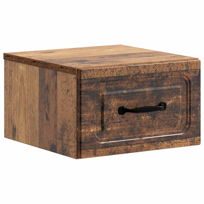 Wisząca Szafka Nocna 2 pcs Stare drewno 34,5 x 33 x 20 cm