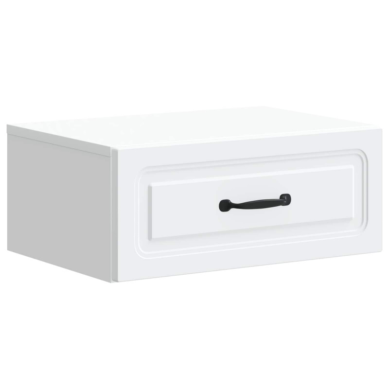 Wisząca Szafka Nocna z szufladą 2 pcs Biały 49 x 34,5 x 20 cm
